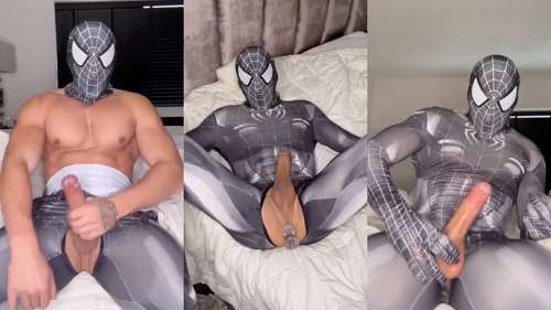 OnlyFans – Levy Van Wilgen – Spiderman playing with dildo