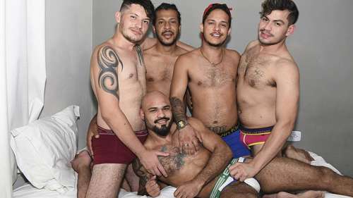 MundoMais – Orgy among friends – Artur Franz, Rogerio Interior, Brendo Campos, Caio Villar & Jeff Carvalho