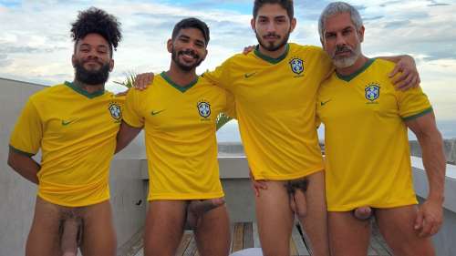 OnlyFans – Brazillian Foursome – Gael, Andy Rodrigues, Loc Rios & Marcelo Caiazzo